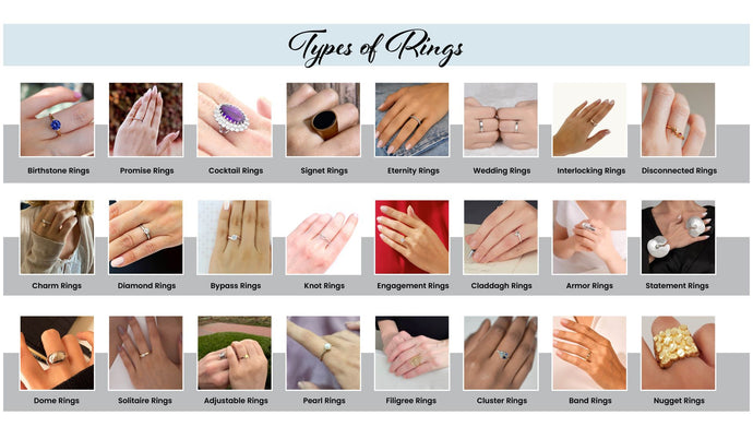 O guia definitivo para diferentes tipos de anéis